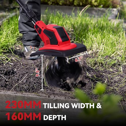 Cordless Tiller Rotavator Electric Garden Cultivator - Image 4