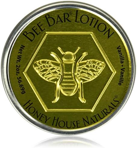 Honey House Naturals Bee Bar, Vanilla, Large, 2 Ounce