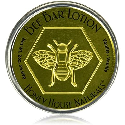 Honey House Naturals Bee Bar, Vanilla, Large, 2 Ounce Cover