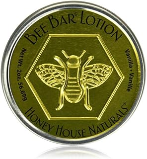 Honey House Naturals Bee Bar, Vanilla, Large, 2 Ounce