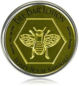 Honey House Naturals Vanilla Bee Bar, Beeswax for Skin, Large, 2 Ounce, 1 Count