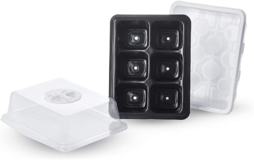 FarmersPick] 10-Pack Reusable Seed Starter Tray Kit (6cell)