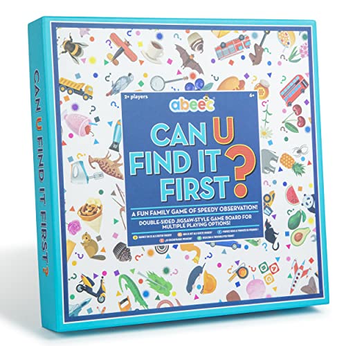10% off - abeec Can U Find It First - Fun Family Board Game Of Speedy Observation - Lernspiel für Kinder - Brettspiele Kinder - Bingospiel