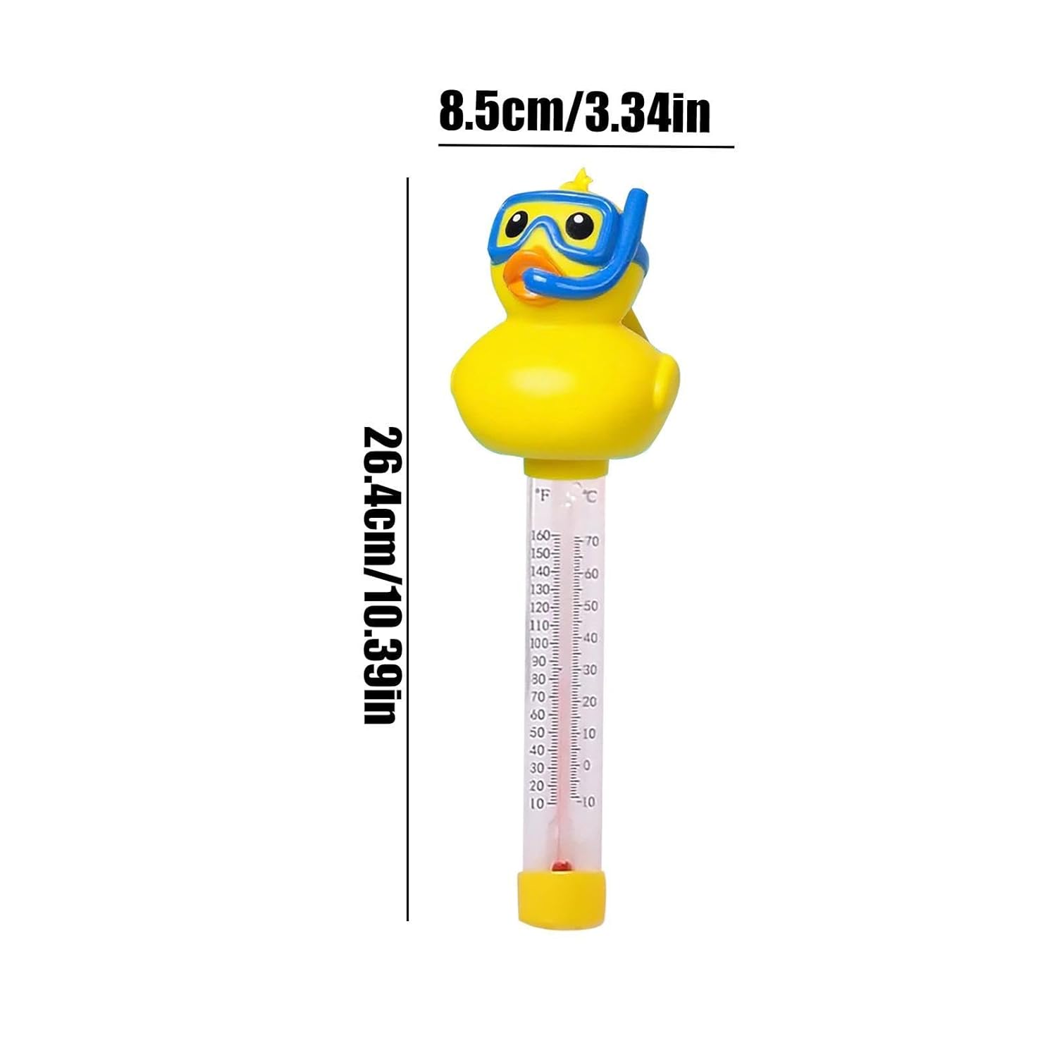 Floating Pool Thermometer, with Accurate Temperature Reading, 8.5x26.4cm, Water Temperature Sensor, Digital Water Temp Monitor, Safe and Fast Response Sensor, for Bathtub, Spa, Home, Shower