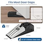 HOSOM 2 Pack Door Stop Alarm for Home & Travel Safety, 120dB Loud Siren Door Stoppers Security Device, Portable Anti-Slip Door Stop Wedge for Apartment, Hotel, Great for Travelers - Image 2
