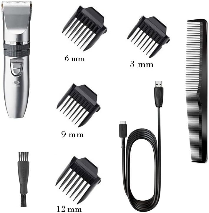 Hair Electric Professional Rechargeable Men Beard Trimmer Adjustable Haircut Machine USB