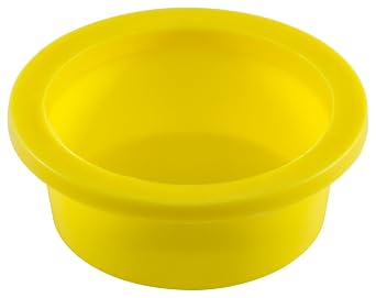 Caplugs WW-21 WW Series, Plastic Tapered Cap and Plug with Wide Thick Flange, LD-PE, Cap OD 1.857" Plug ID 2.048", Threaded and Non-Threaded Protection, Masking, Yellow, Pack of 40 99394887