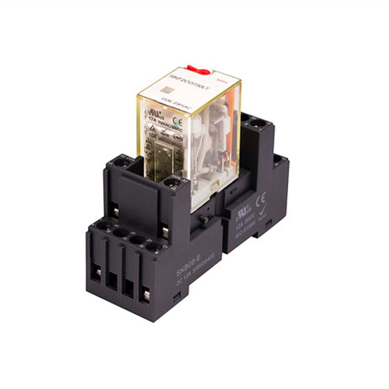 Relais intermédiaire RKF2C Meskel 12A 8 pieds petite taille 1pc