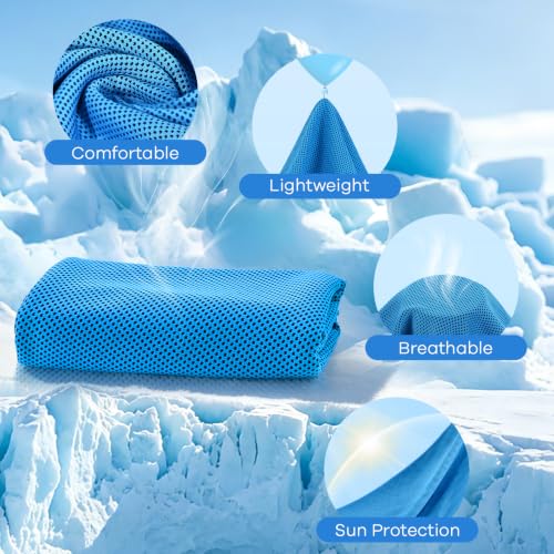 ExTowel Excellent 4Pack Cooling Towels for Neck and Face Cooling Neck Wraps - image 5