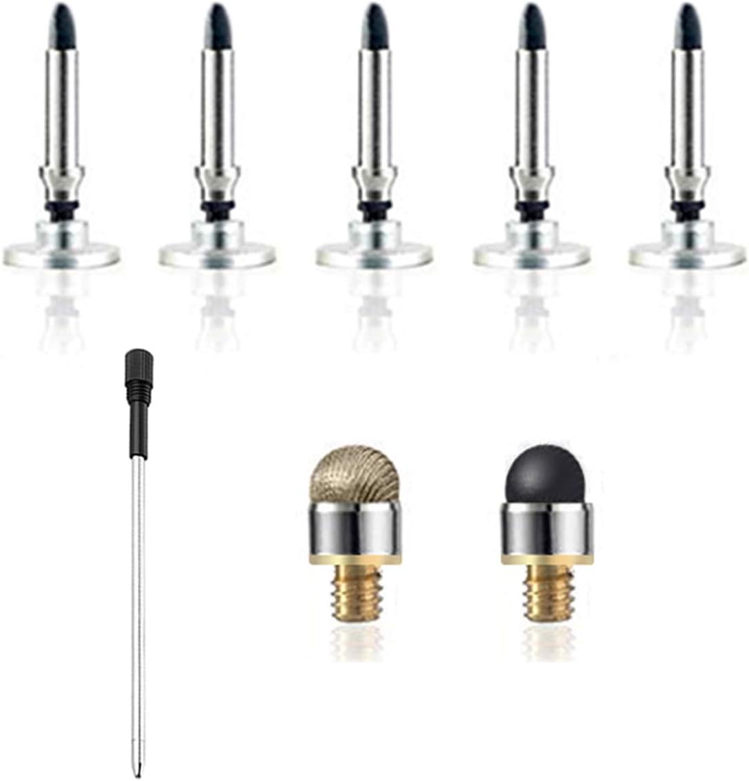 Capacitive Stylus Pen with Ballpoint Pen Writing, Penyeah 4-in-1 Touch Screen Stylus-Writing Pen & Disc Tip & Mesh Fiber Tip & Rubber Tip, Stylus Pen for Touch Screen Devices - Golden