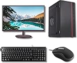 Intel Core i5 2nd Gen Desktop Computer (Black) Full Setup | 8GB RAM | 256GB SSD | 19-Inch LED Monitor | Wired Keyboard & Mouse | Preloaded OS | Ideal for Home & Office Use