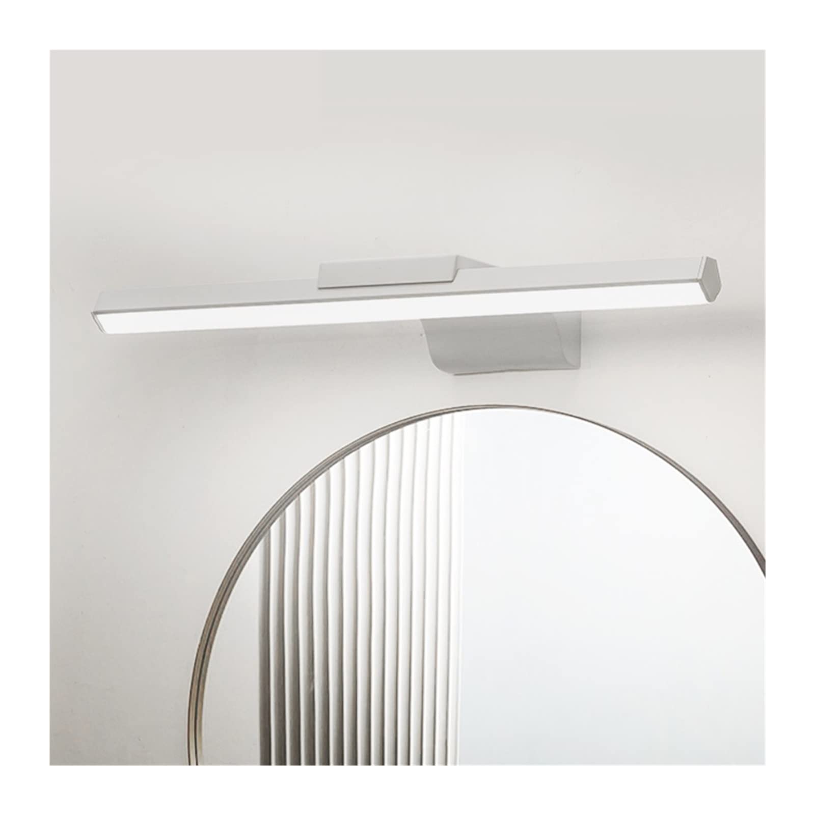 Światło obrazu LED Oprawa ścienna Led kryty nowoczesna lampa łazienkowa biały czarny kolor kinkiet do salonu sypialnia Do malowania ścian, ramki, portretu(Size:5500-7000K,Material:WHITE_12W(560MM))