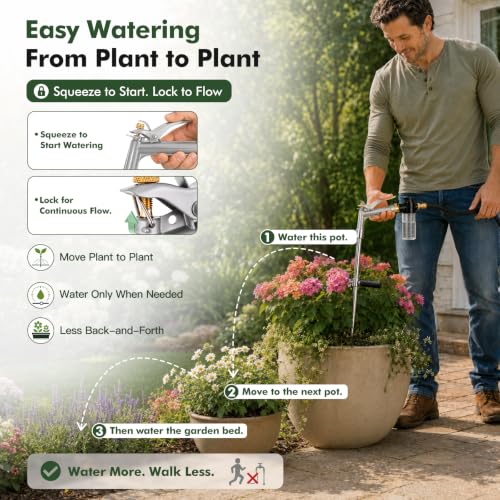 Deep Root Watering Tool with Trigger Handle