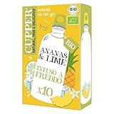 CUPPER Infuso a Freddo con Ananas e Lime, Tisana Fredda a Casa o On the Go, Senza Zuccheri Aggiunti, 100% Ingredienti Naturali, Gusto Intens …