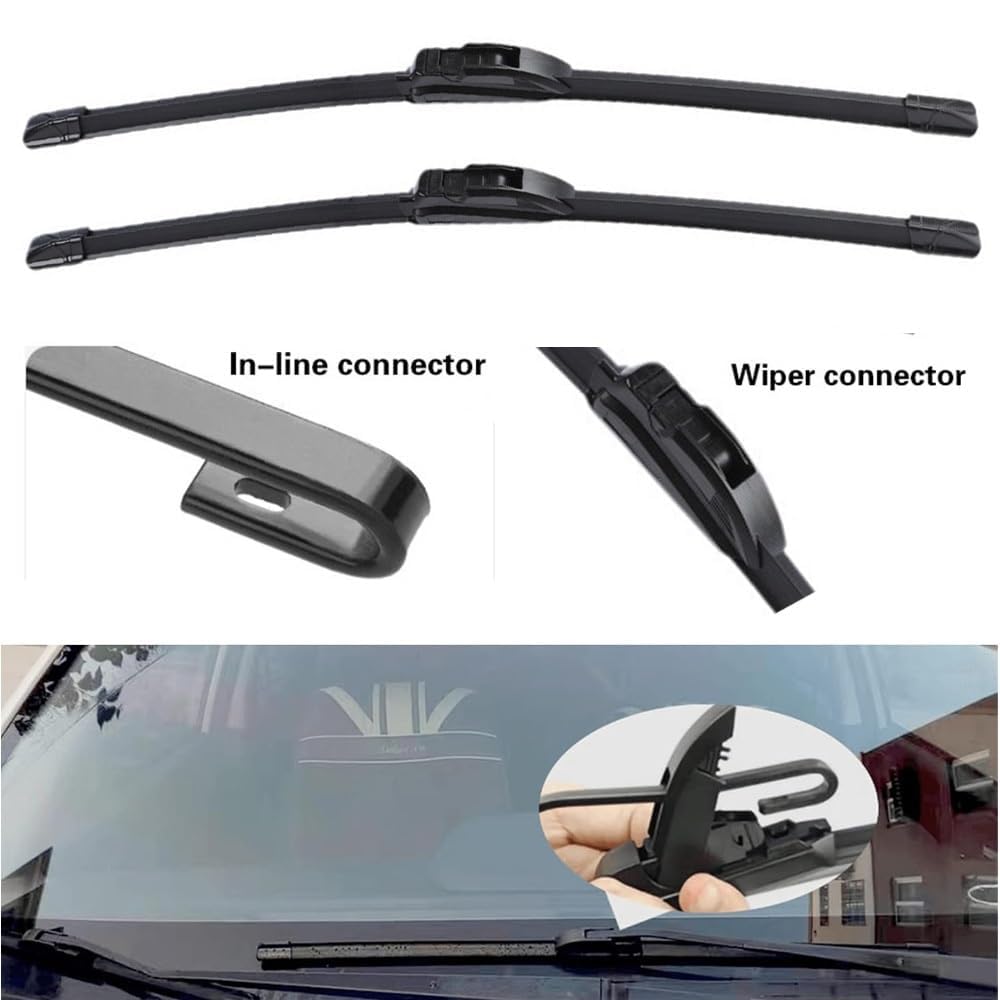 Kit Spazzole Tergicristallo Anteriori e Posteriori 26"+16"+12", Compatible con Toyota Verso (2009-2019), per Parabrezza e Finestrini, Ricambi