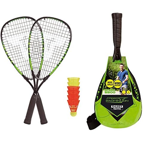 Talbot Torro Herren badmintonset 5000 slingbag Speed Badminton Set, Speed 5500 Set, 400115, Einheitsgröße EU Cover