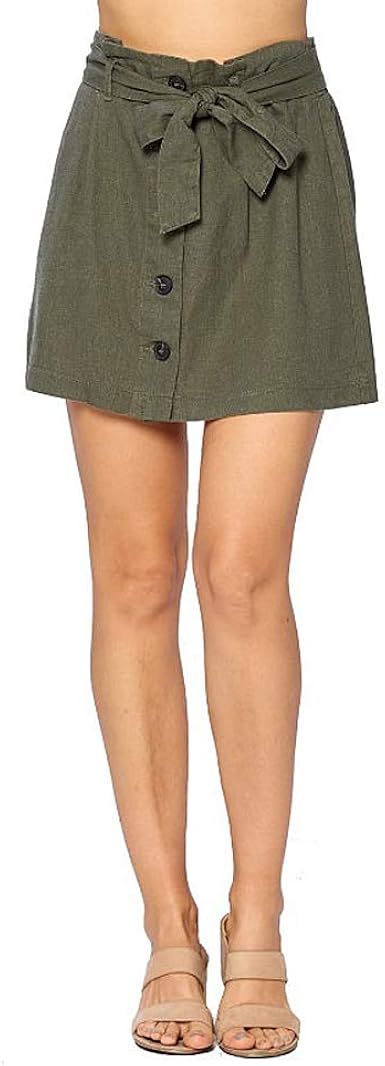 linen skirt amazon