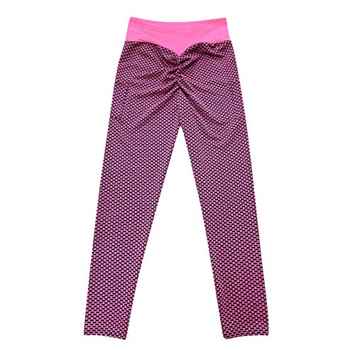 Bblulu Yoga Pants With Pockets For Women Anti Cellulite Workout Pant Ruched Butt Lifting Leggings Ankle Length Stretchy Tight Pink #TOP5