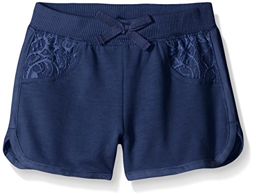 Kidtopia Girls' French Terry with Poly Lace Trim