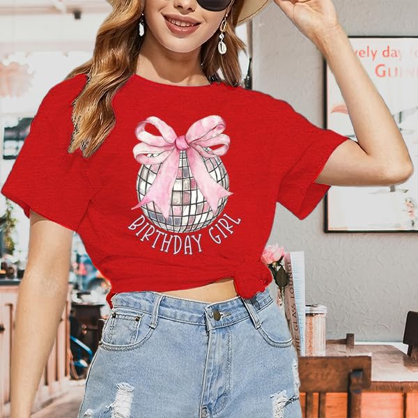 Image of Happy Birthday Shirts for Women Cute My Day My Way Birthday Girl T Shirt