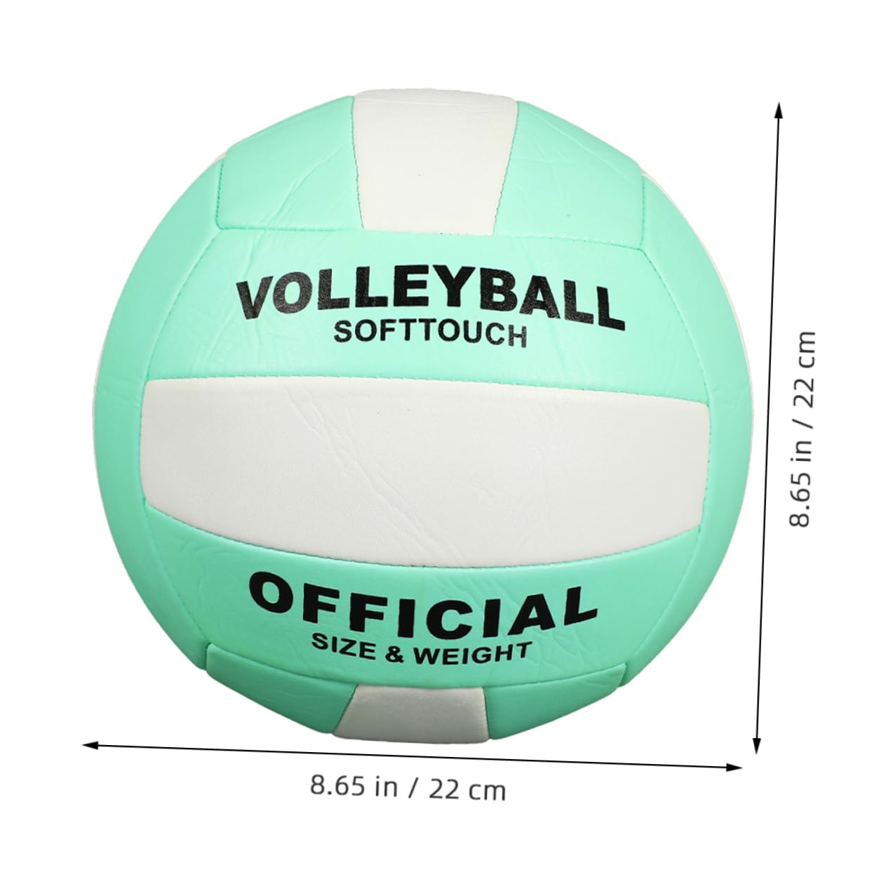 ibasenice 2piezas Pelota Voleibol Suave para Entrenamiento y Examen Interior Adultos Talla Duradera Control Estable Deportivo