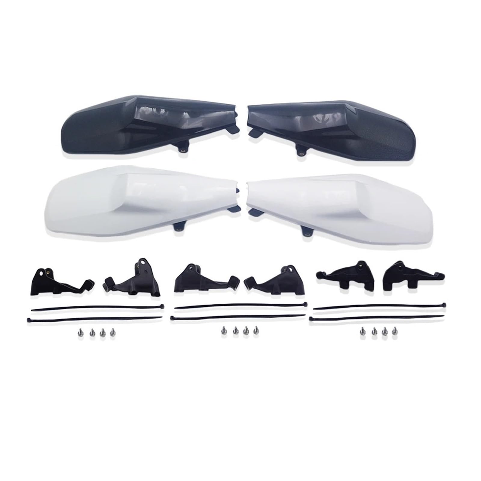Paramanos Moto Compatible con Husq&Varna Cable de Freno hidráulico Embrague Compatible KAYO FE Motocicleta guardamanos Protector Manillar Protectores Mano Cubre Manetas Moto(Braktec-White)
