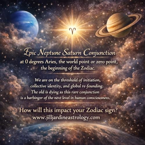 Epic Saturn-Neptune Conjunction in Aries on 2/20/26: Impact on Your Zodiac Sign!