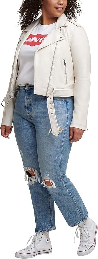 Levi's Women's The Belted Faux Leather Moto Jacket (Regular & Plus Size) - Image 6