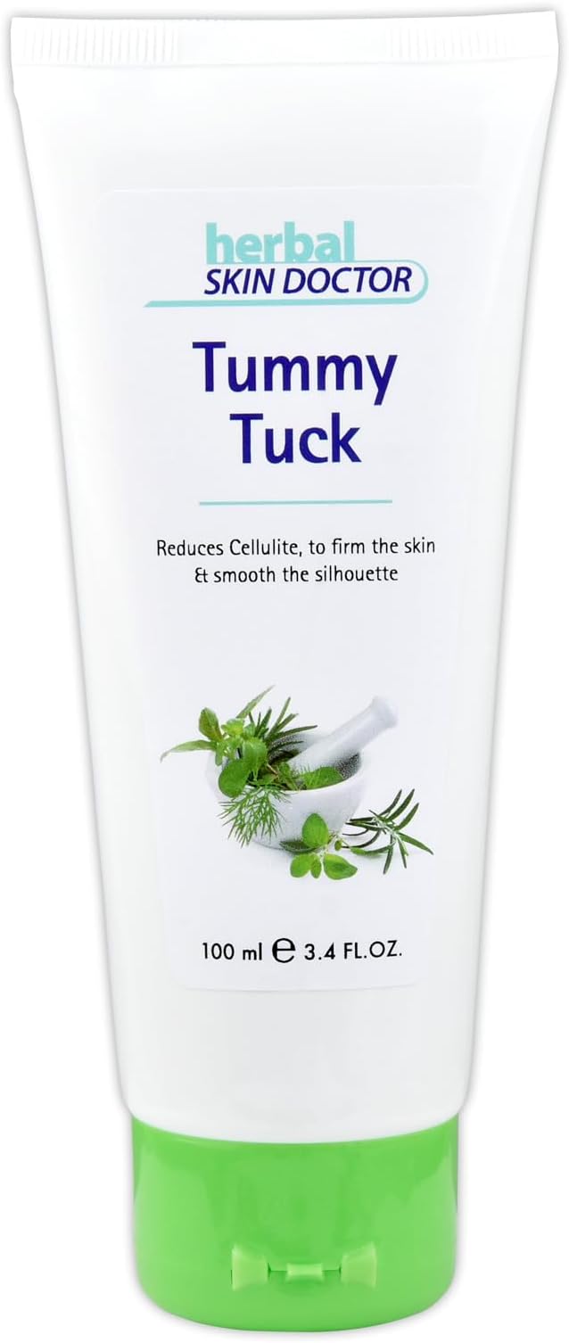 Tummy Tuck by Herbal Skin Doctor(TM) - The Natural Way to Visibly Reduce Your Waist -firm and tighten skin 100 ml tube