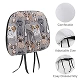 Zoom IMG-2 fjqwklf copri poggiatesta auto divertenti