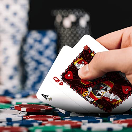 Haakun Horror Playing Cards Scary Spooky Design Board Game Accessories Poker Paper Card With Jokers Camping Beach Christmas Birthday Gifts For Adults Women Men Couples #TOP5