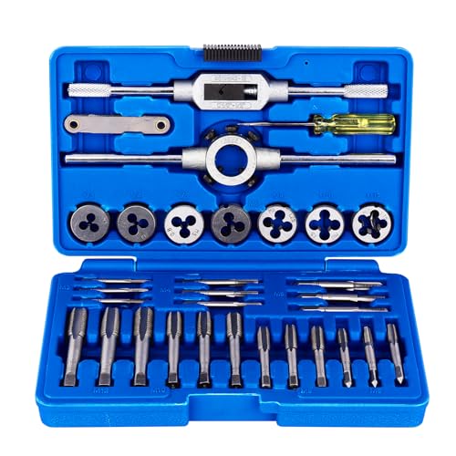 Metric Tap and Die Set 32 Pieces M3-M12 with Storage Case