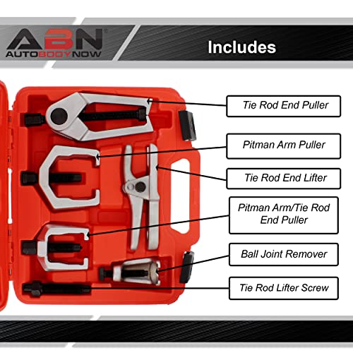 Abn Front End Service Tool Kit Ball Joint Separator Pitman Arm Tie Rod Puller 5 Piece #TOP1