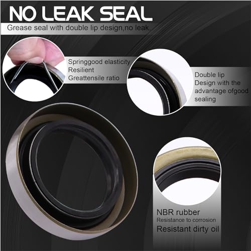 Ruikarhop L68149 L44649 3500lb Boat Trailer Axle Hub Wheel Bearing kit W/ 171255TB Grease Seals,1.98" Trailer Dust Caps,Cotter Pins,Axle Nuts & Washers(2 Sets)