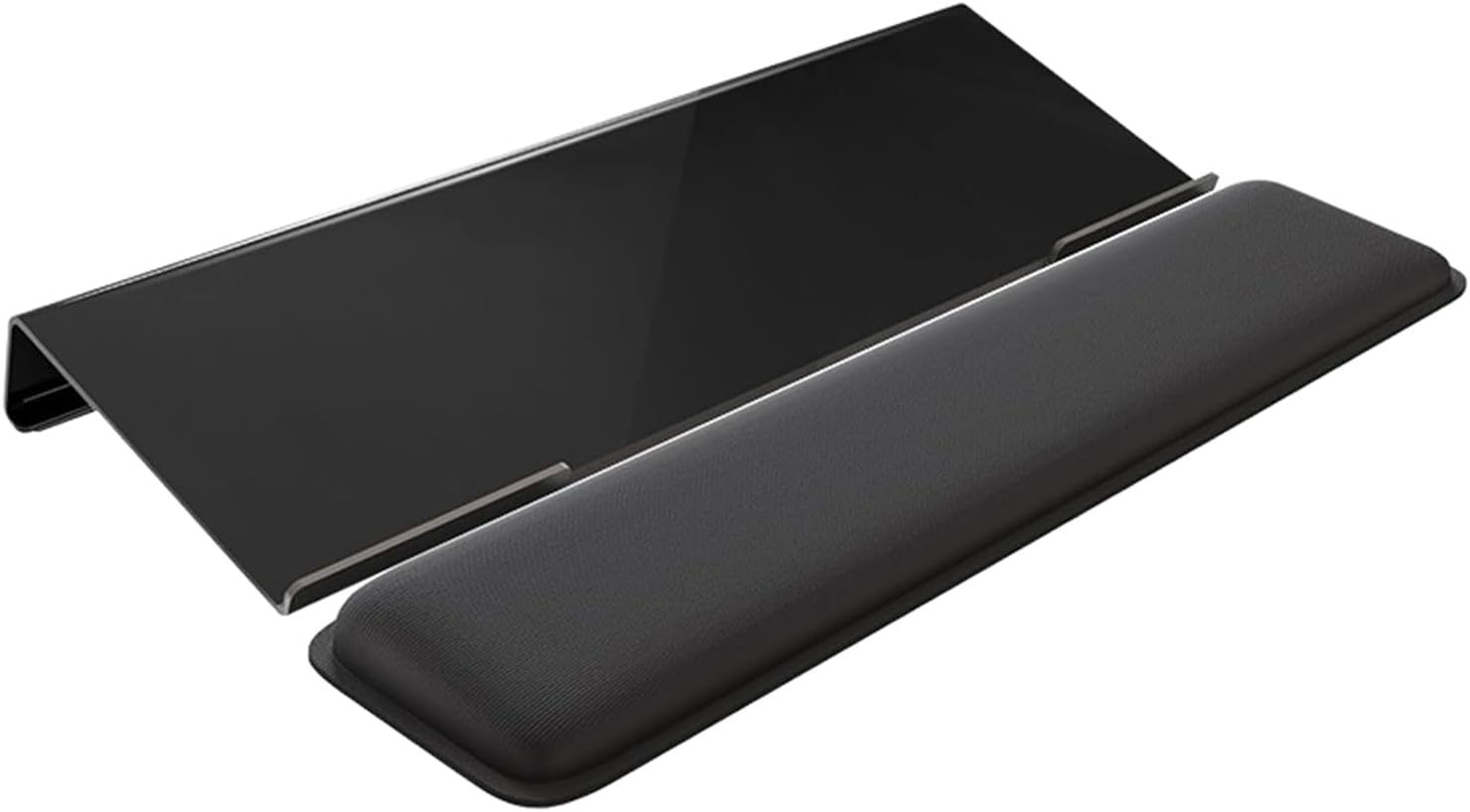ordinarYone Ergonomic Shaped Acrylic Keyboard Stand with Wrist Pad For Comfortable Typing Angled And Wrist Relief In Gaming