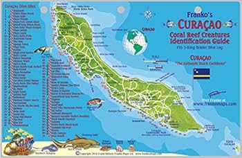 Curacao Dive Map & Reef Creatures Guide Franko Maps Laminated Fish Card