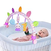 Set De Juguetes Colgantes Para Cochecito Con Clip Universal, Incluye 3 Peluches Con Sonidos (chirridos Y Crujidos), Diseño De Mariposa, Apto Desde 0 Meses