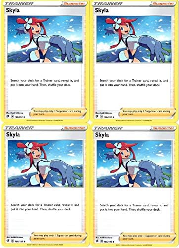 Pokemon - Skyla - Rebel Clash x4 Card Playset - 166/192 Uncommon image 2