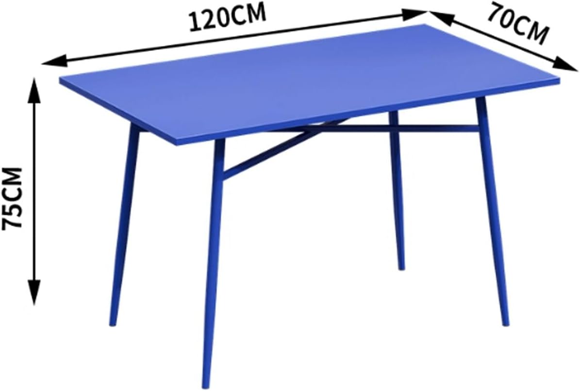 Outdoor Tables and Chairs Colorful All-Aluminum Courtyard Garden Leisure Balcony Waterproof Sun Protection and(D120CM)