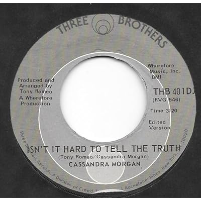 Isn't It Hard To Tell The Truth-7" 45