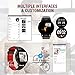 GOKOO Smart Watch for Men Women with Activity Fitness Tracker Waterproof Smartwatch with Heart Rate Blood Pressure Sleep Monitor Pedometer Remote Camera Music Control Calorie Step Full Touch Screen