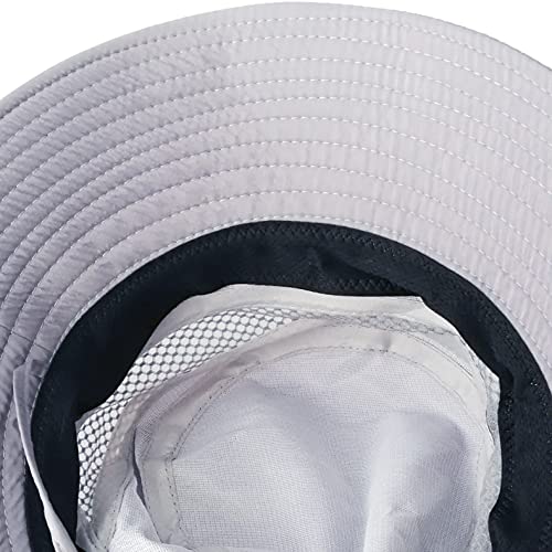 Image of Women Fishing Sun Hat Men Summer UV Protection Bucket Hats Mesh Ventilated Outdoor Hiking Gardening Beach Lawn Hat