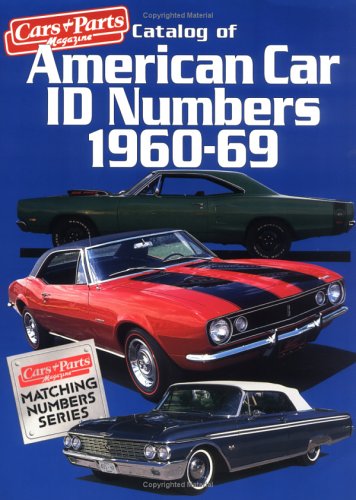 アメ車 洋書 American Car ID Numbers1960-69 Amazon.co.jp: Catalog of American Car I D Numbers, 1960-69