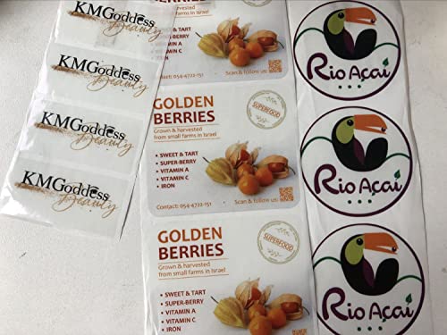 Personalized Waterproof Clear Stickers Custom Made Any Text or Image Transparent Customized Label Stickers 100-500 Pack
