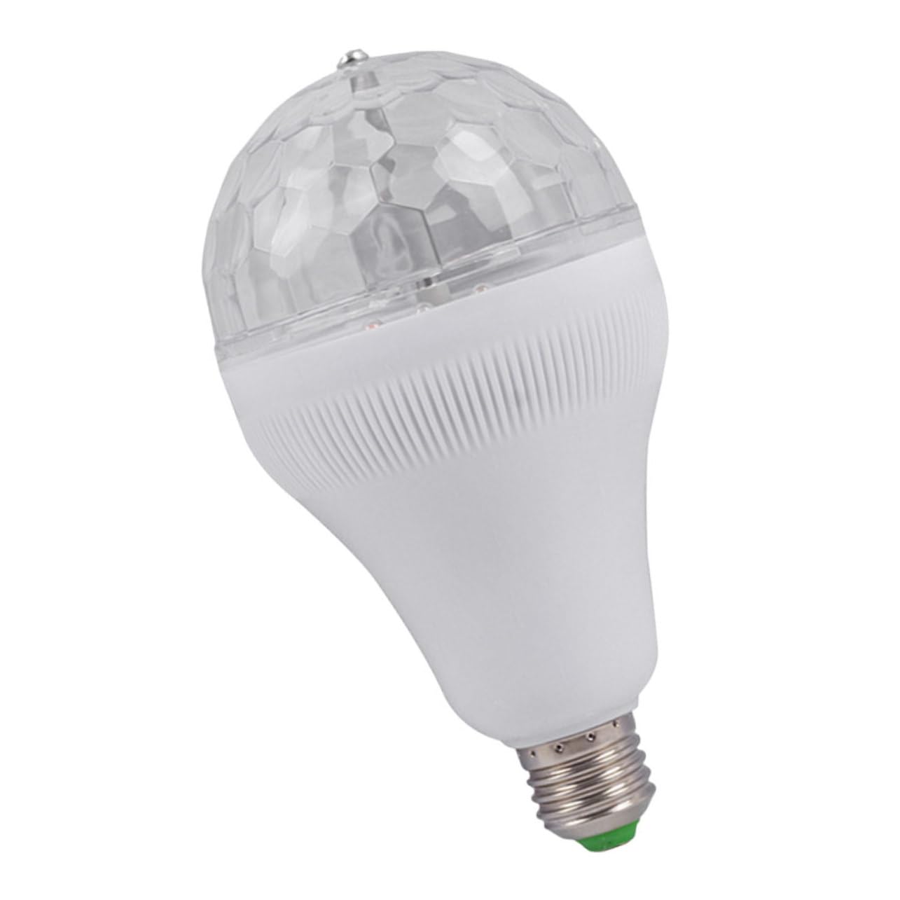 Yardenfun Led Rotating Light Bulb RGB Disco Ball Lamp Colorful Rotating Bulb for Parties E27 Base Ambiance Lighting