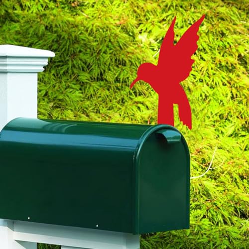 Gadpiparty Mailbox Flag, Outgoing Mail Dove Bird Mailbox Flag Acrylic Red Cardial Bird Mailbox Flag Raised Signal Flags Replacement for Wood Metal Brick and All Other Surfaces - Thumbnail 2