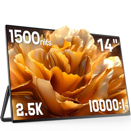 Amazon.co.jp: 14インチ 2.5K モバイルモニター Newsoul 1500ニット 超