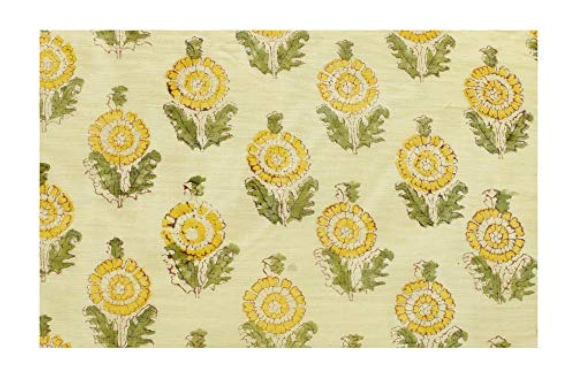 Hand Woven Chanderi Silk Fabric for Dress Making, Beige, 5 Meter