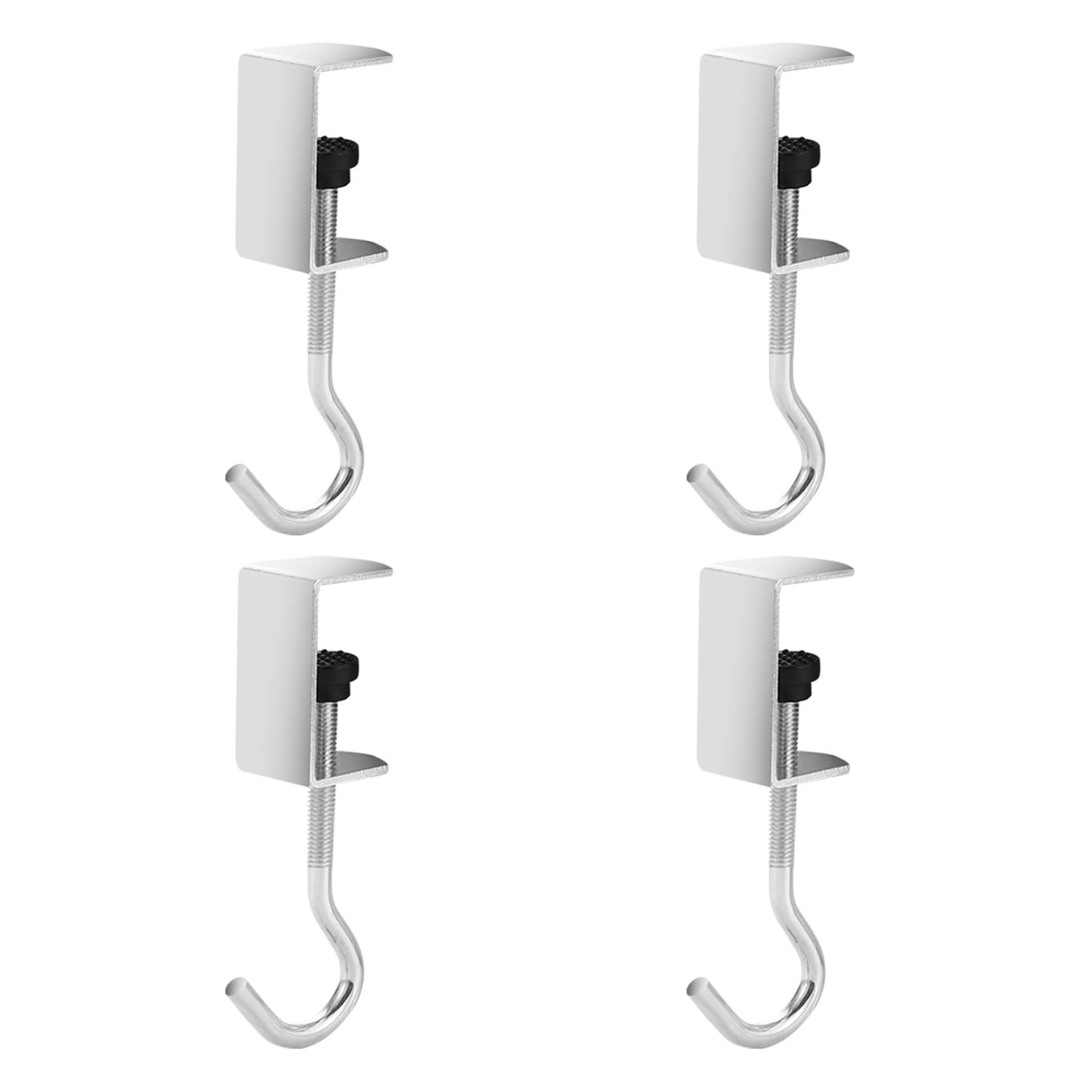 RNFKSU 4 Schoolbag Hooks, Student Desk Side Hooks, Nail-Free Desktop Hooks, Suitable for Dormitories, Classrooms, and Offices.