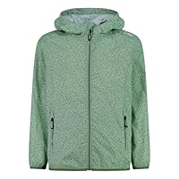 CMP Unisex Kinder Giacca Da Pioggia Bambini Con Cappuccio Fisso Regenjacke, Jade, 140 EU